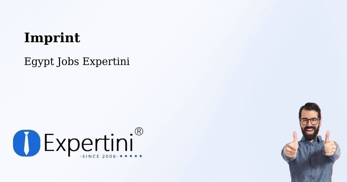 Imprint – Ashmūn - Egypt Jobs Expertini